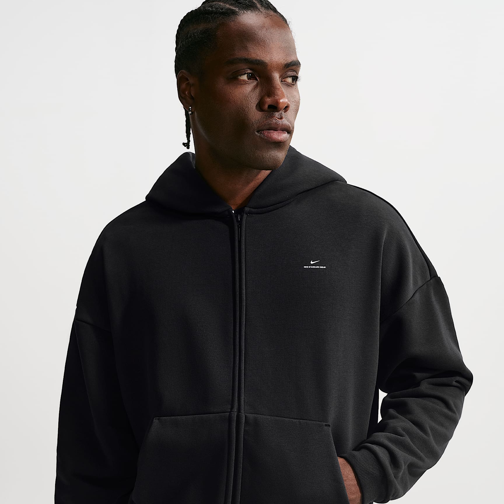 Nike Standard Issue Men's Therma-FIT Full-Zip Basketball Hoodie